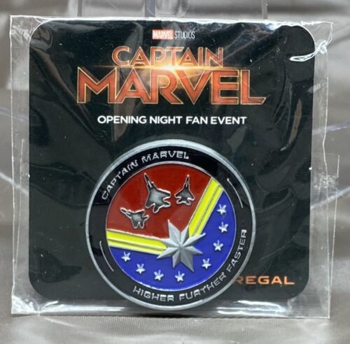 Primary image for 2019 MARVEL CAPTAIN MARVEL OPENING NIGHT FAN EVENT REGAL COLORFUL COIN TOKEN