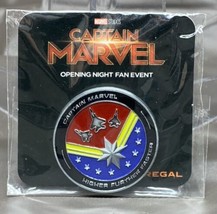 2019 MARVEL CAPTAIN MARVEL OPENING NIGHT FAN EVENT REGAL COLORFUL COIN T... - $19.62