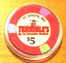 (1) $5. Terrible&#39;s Frontier C ASIN O Chip - Saint Joseph, Missouri - £7.95 GBP