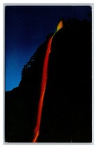 Firefall Waterfall Yosemite National Park California CA Chrome Postcard U11 - £1.54 GBP