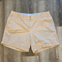 J Crew Chino Shorts Womens Size 12 Broken In Khaki Classic Minimalist Pr... - $17.94