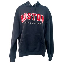 Champion Boston University BU Navy Blue Red Letter Hoodie Sweatshirt size M - $452.57 MXN