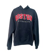 Champion Boston University BU Navy Blue Red Letter Hoodie Sweatshirt size M - $452.57 MXN