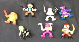 Wee Warriors 1.5&quot; Plastic Toys Caveman Pirate Octopus Oriental Trading Lot Of 7 - £7.30 GBP