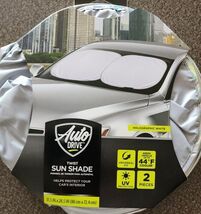 Auto Drive ~ Twist Sun Shade ~ HOLOGRAPHIC WHITE ~ 28.5 x 31.5 ~ Univers... - $24.00