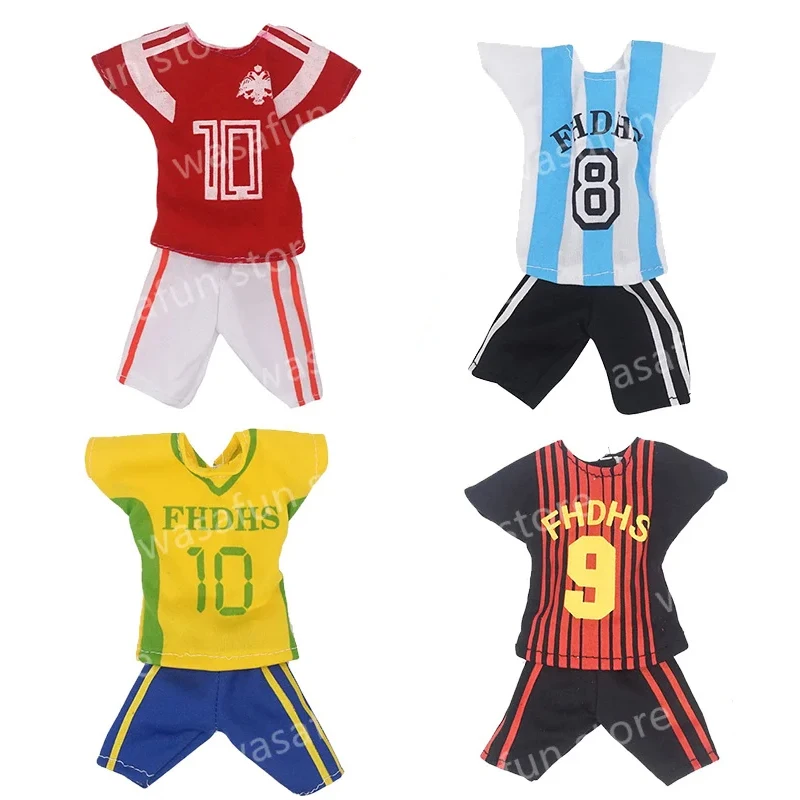 Elf Doll Costume Christmas Elf Accessories Clothes Football Sportswear Set + - £8.76 GBP