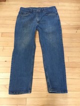 Wrangler Jeans Mens Size 36 X 29 Denim Straight Leg, Regular Fit - £11.67 GBP