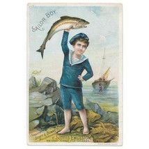 19th Century Scott’s Emulsion, Sailor Boy Trade Card, cod-liver oil - £11.75 GBP