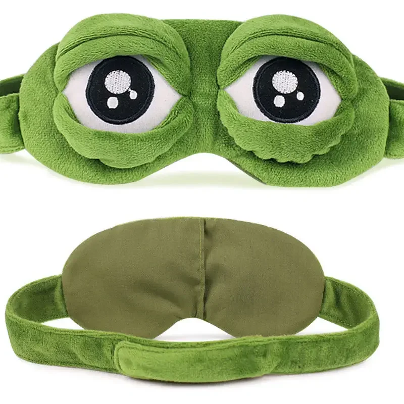 Frog Like Eye Mask Funny Creative 3D Eye Mask Cartoon Soft Hair Sleep Facial - £8.10 GBP+