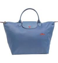 Longchamp Le Pliage Club Medium Top Handle Nylon Tote ~NIP~ Blue Mist - £99.76 GBP