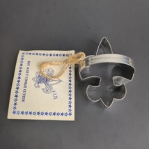 New Boy Scout Emblem Metal Cookie Cutter With Handle And Recipe Fleur De... - $13.98
