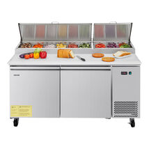 VEVOR 67&quot;W Commercial Refrigerator, Pizza Prep Refrigerated Table, 20.3 ... - $2,760.98 CAD