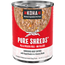 Koha Dog Grain Free Shredded Beef 12.5oz. (Case of 12) - £94.70 GBP