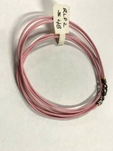 Authentic Kameleon Triple Strand Pink Cord Choker, Sterling Silver Clasp, New - $23.74