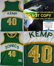 Shawn Kemp Seattle SuperSonics signed Sonics basketball jersey proof Bec... - £224.86 GBP