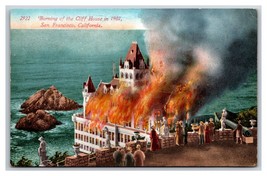 Burning Of Cliff House San Francisco California CA UNP DB Postcard Q22 - £3.82 GBP