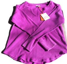 Knox Rose Rasberry Color Knit Long Sleeve Shirt Size Large - £10.87 GBP