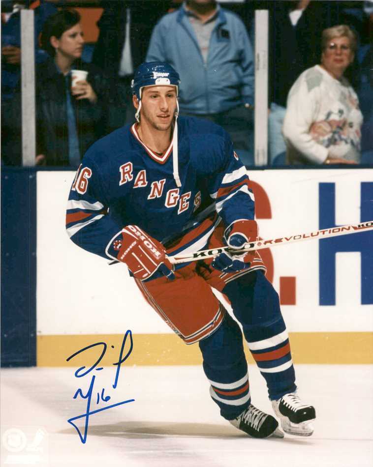 Daniel Goneau Signed Autographed Glossy 8x10 Photo - New York Rangers - $15.00