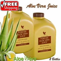 2 Pack Forever Aloe Vera Juice 33.8 fl.oz Original Lemon Lime Flavor Exp. 2025 - $39.86