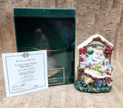 VTG 1997 FITZ & FLOYD Santas Magic Workshop Collectors Series Ornament Numbered - $29.69