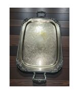 Modern Silver Co 22x12.5" Antique Ornate Silverplate Serving Tray - $173.25