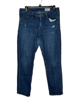 Cosmic Blue Love Women Jeans Skinny Distressed Stretch Ankle Denim Mid-R... - £12.65 GBP