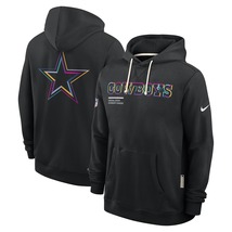 New Mens Cowboys 2025 Crucial Catch Beat Cancer Sideline Hoodie for Dall... - $69.90
