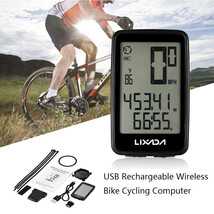 Lixada Bike Computer Wireless Bike Speedometer Odometer Waterproof Bike Tracker - £18.75 GBP