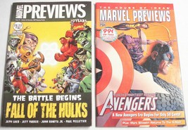Two Marvel Preview Magazines #74 Fall of the Hulks, #3 X-Men, Avengers - £7.96 GBP