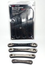 Sears Craftsman Box End Ratchet Wrench Set SAE 4 Piece Vintage Made in USA - £22.77 GBP
