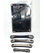 Sears Craftsman Box End Ratchet Wrench Set SAE 4 Piece Vintage Made in USA - £22.44 GBP