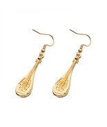 Dungeons and Dragons Honor Among Thieves Edgin&#39;s Lute Earrings Gold - £15.62 GBP