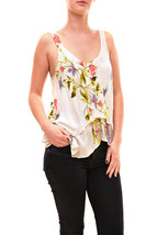 FREE PEOPLE Womens Tunic Floral Print On The Tea Spring Sleeveless Combo Size XS - £28.63 GBP
