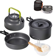 Swiftrans Aluminum Outdoor Camping Cookware Set, Folding Cookset, Picnic. - £29.53 GBP