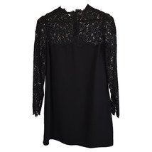 Valentino Lace Mini Dress In Silk Women Black Size 42 - $193.80