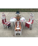Briar Patch Designs Inc Crafted &amp; Hand Painted Child Christmas Chair &amp; T... - $356.39