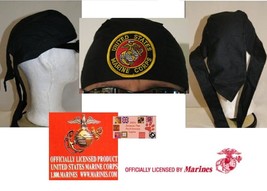 Us Marines Usmc Seal Fitted Lined Tied Bandana Head Wrap Do Doo Rag Skull Cap B - £13.62 GBP