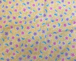 1/2 yard+ Timeless treasures fabric Pattern C-2396 Yellow Background Sta... - $11.88