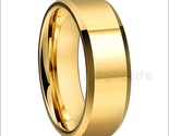  gold color wedding band men women tungsten carbide engagement rings beveled edges thumb155 crop