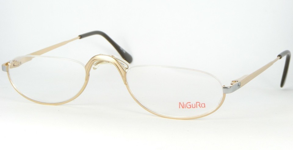 NiGuRa flex N0580 A GOLD /SILVER EYEGLASSES GLASSES METAL FRAME 50-22-145mm - $74.45