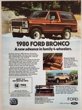 1980 Print Ad Ford Bronco Advance in Family 4-Wheel Drive Landau Tu-Tone - £14.62 GBP