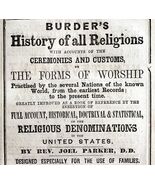 Leary And Getz History Of Religion Advertisement 1841 Victorian Books DWZ3B - €34,08 EUR