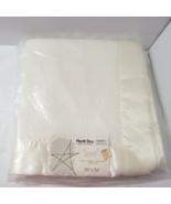 Vtg SEALED Crib Baby Blanket Cream Satin Edge USA Acrylic North Star Cha... - €46,32 EUR