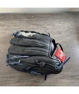 Rawlings WRS125 LHT 12.5 in Baseball Glove Leather Shell Black Blue Mitt - $24.87