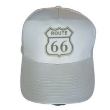 Route 66 White Mesh Hook &amp; Loop Trucker Hat  - £7.16 GBP