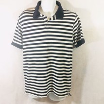 Basic Editions Mens Striped Polo Shirt Size Medium - $10.89