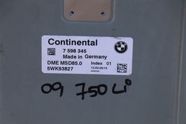 Bmw Engine Control Module Computer Ecu Ecm Pcm 7-598-345 image 5