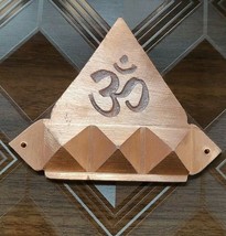 Copper Om Pyramid Wall Hanging For Vastu Solution Remove Negative Energy - £33.01 GBP