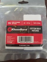 KleenBore Cotton Bulk 75 Gun Cleaning Patches 1 3/4&quot;  upc 026249001226 - £17.74 GBP