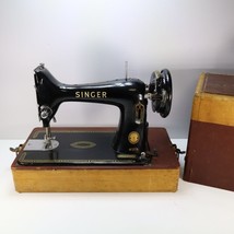 SINGER 99K Sewing Machine Body VIDEO w/Original Tweed Case NO MOTOR FOR ... - £73.41 GBP